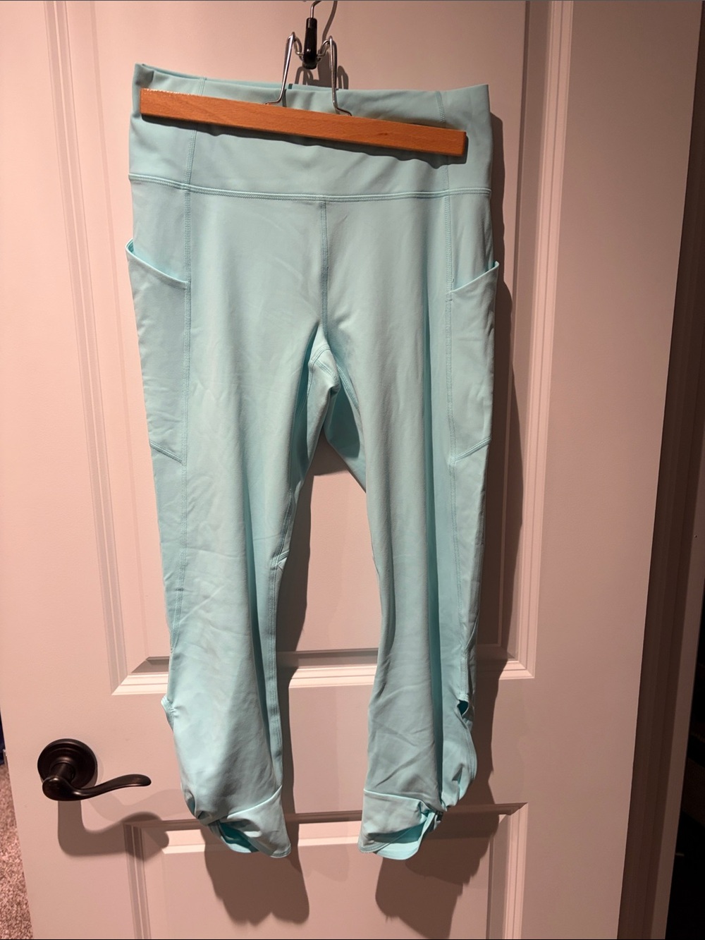 Fabletics Light Aqua High-Waist Pocket Leggings